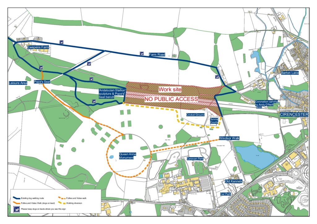 Tree works continue in Cirencester Park with Phase II b of the Broad ...