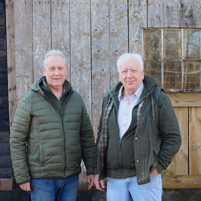 Ian Elphick and Mark Gooding at Hailey Wood Sawmill, The Bathurst Estate